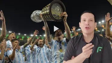 Lionel Messi levantando la Copa América (Fuente: Antena2)