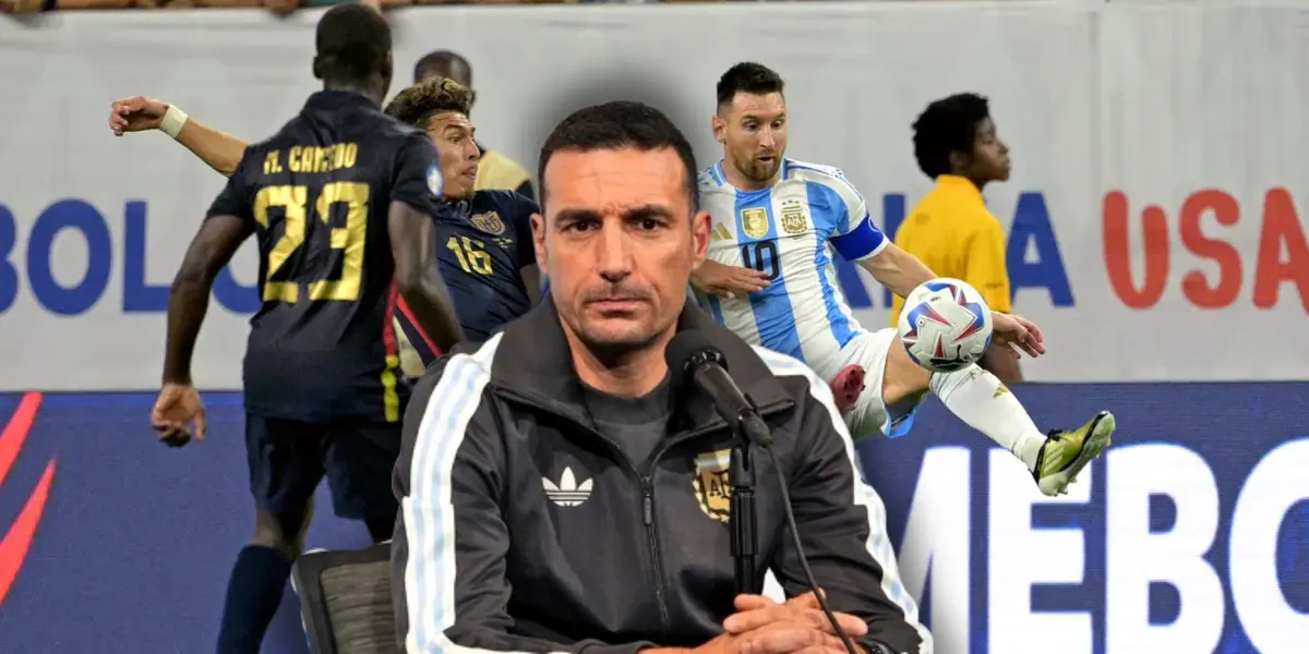 Lionel Scaloni en conferencia de prensa (Fuente: Afición Central / RPCTV)