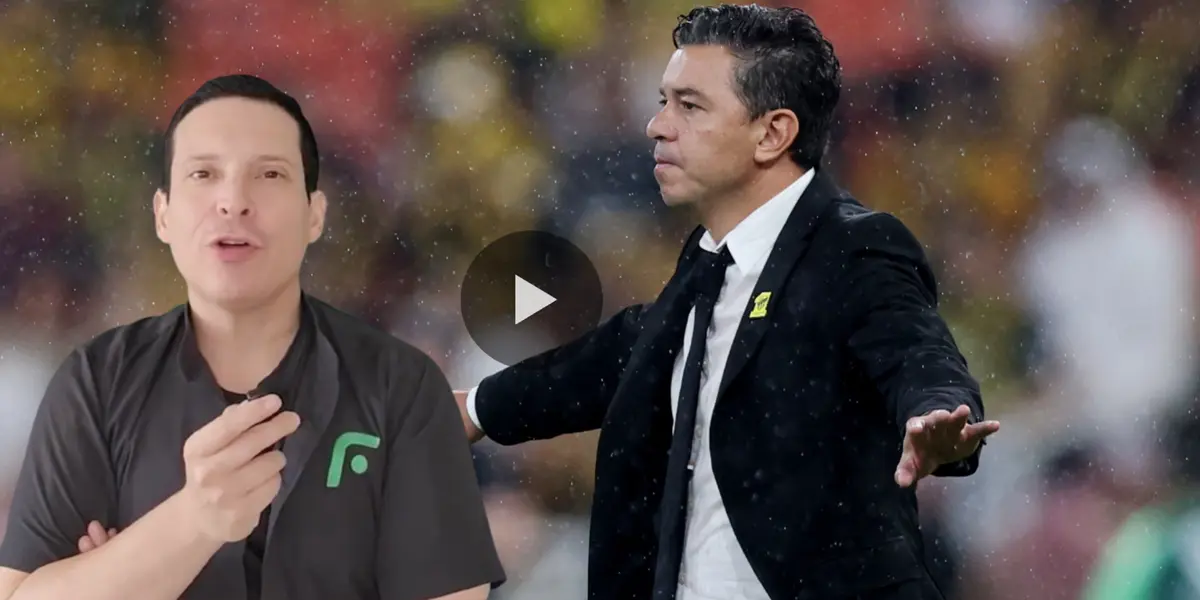 Marcelo Gallardo dirigiendo en Arabia Saudita (Fuente: TN)