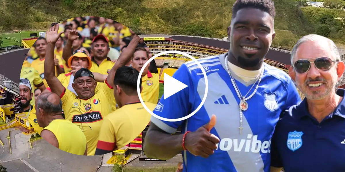 (VIDEO) Jugó en Emelec, pero así recibieron los hinchas de BSC a Michael Carcelén