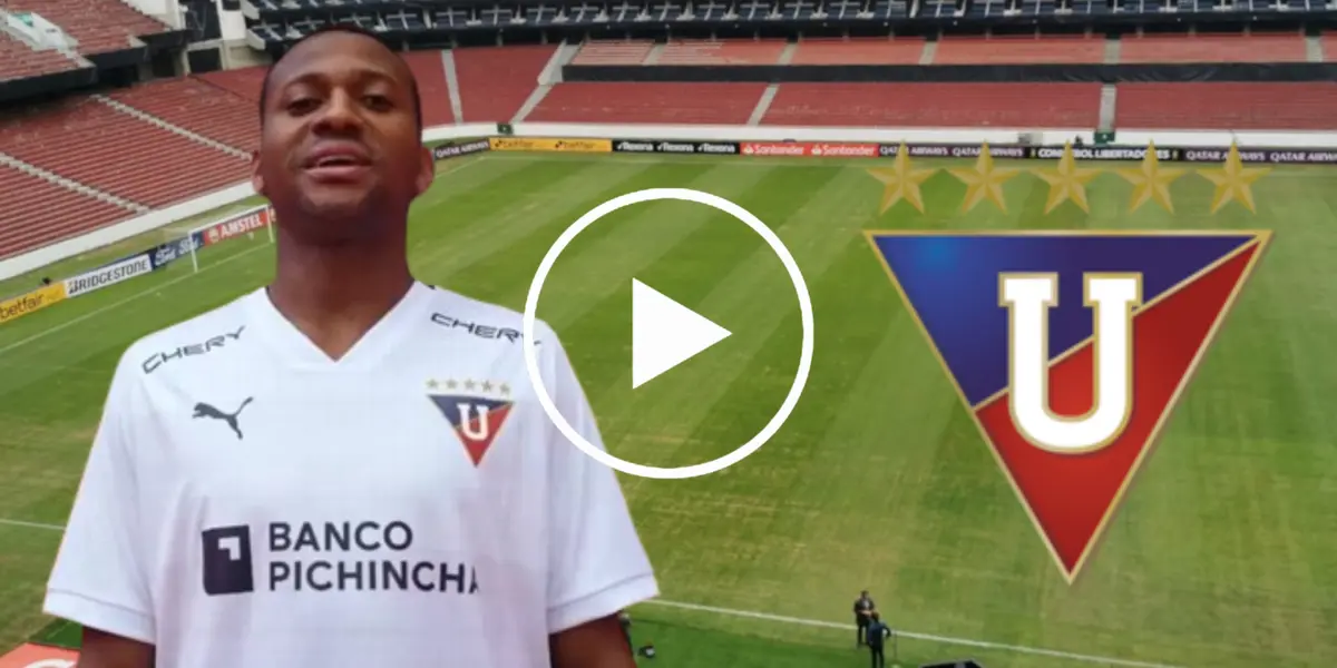 Michael Estrada en el Estadio Rodrigo Paz Delgado (Foto tomada de: Primicias/Liga de Quito/Wikipedia)