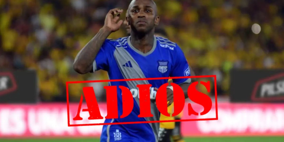 Miller Bolaños con la camiseta de Emelec. 