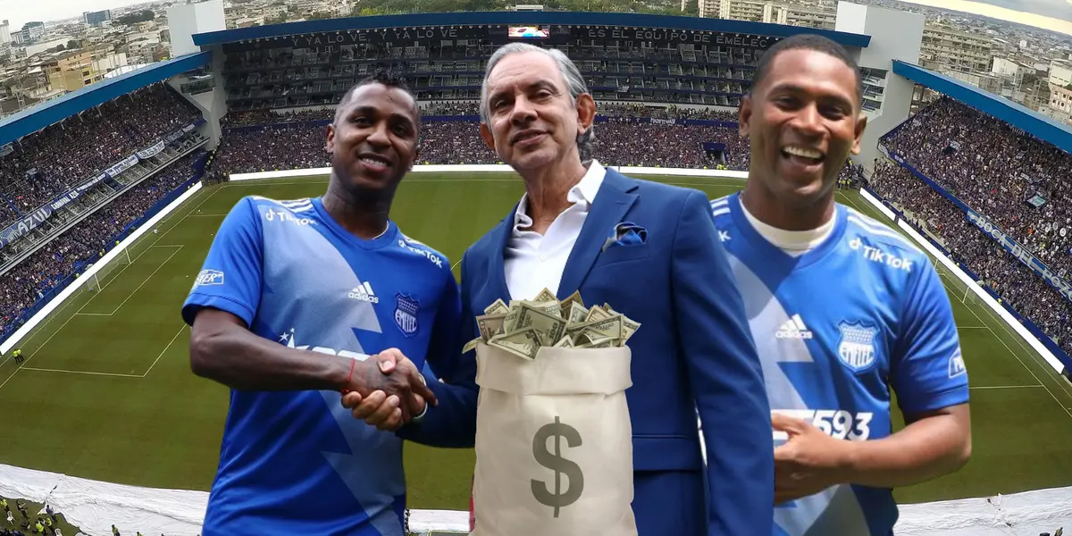 Para hundir a Emelec, la enorme deuda que debe pagarle a Miller Bolaños y Bryan Angulo