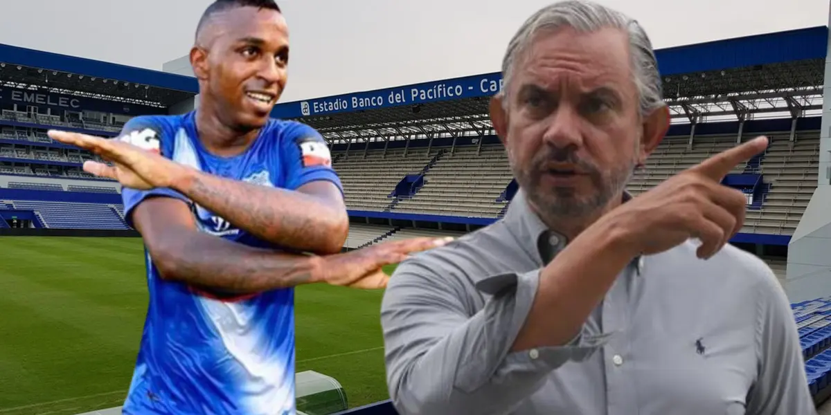 Miller Bolaños y José Pileggi (Foto tomada de: El Universo/Emelec/API)