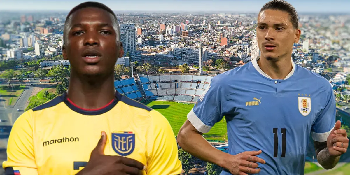 Moisés Caicedo y Darwin Núñez (Foto tomada de: Days in Montevideo/Anfield/Moisés Caicedo)