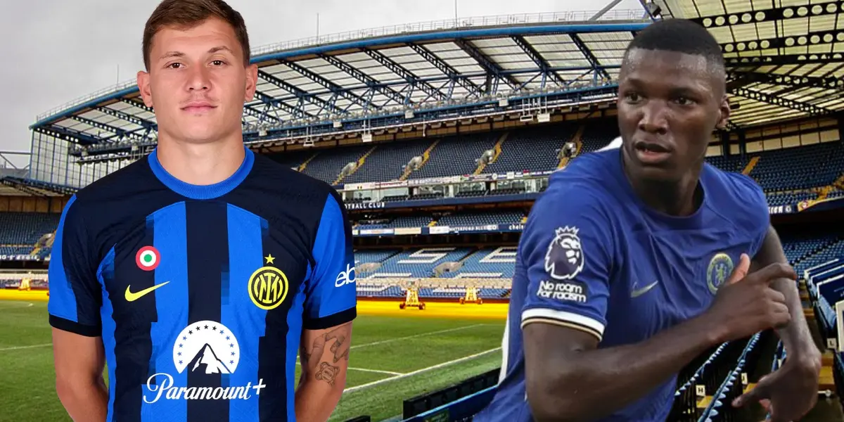 Nicolò Barella y Moisés Caicedo (Foto tomada de. Wikipedia/Chelsea/Inter de Milan)