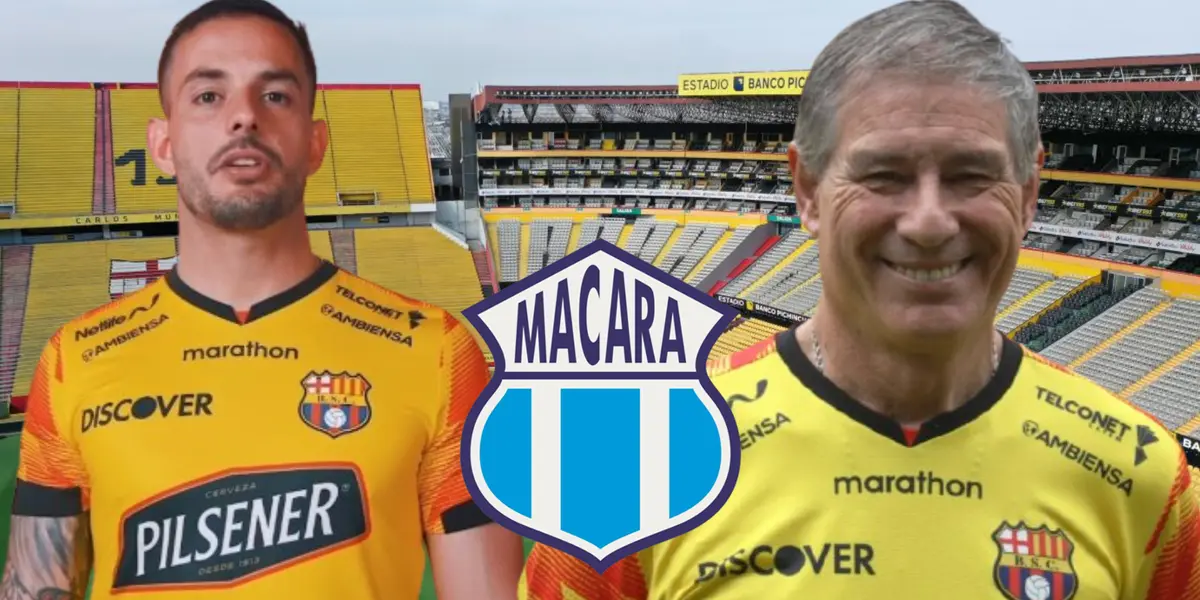 Octavio Rivero y Ariel Holan (Foto tomada de: Extra/Barcelona SC/API/ESPN)