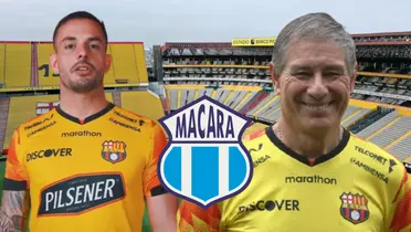 Octavio Rivero y Ariel Holan (Foto tomada de: Extra/Barcelona SC/API/ESPN)