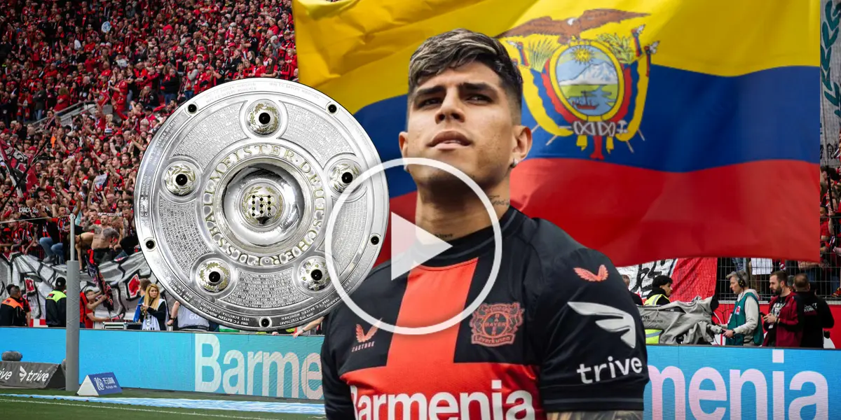 (VIDEO) Tras recibir la medalla de campeón, lo que hizo Piero Hincapié con el trofeo de la Bundesliga