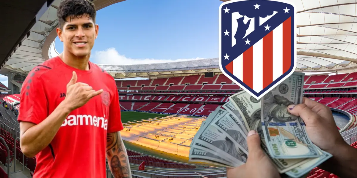 Ya gastaron $142 millones, pero lo que debe pagar el Atlético de Madrid por Piero Hincapié