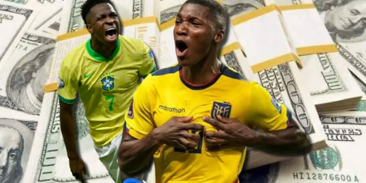 Mientras Vinicius Junior vale 180 millones, esto cuesta Moisés Caicedo que es el más caro de Ecuador