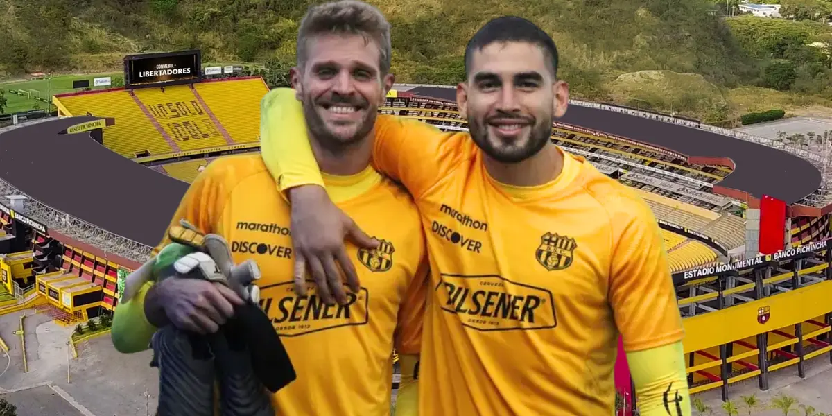 Víctor Mendoza y Javier Burrai (Foto tomada de: Barcelona SC)