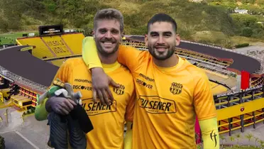 Víctor Mendoza y Javier Burrai (Foto tomada de: Barcelona SC)