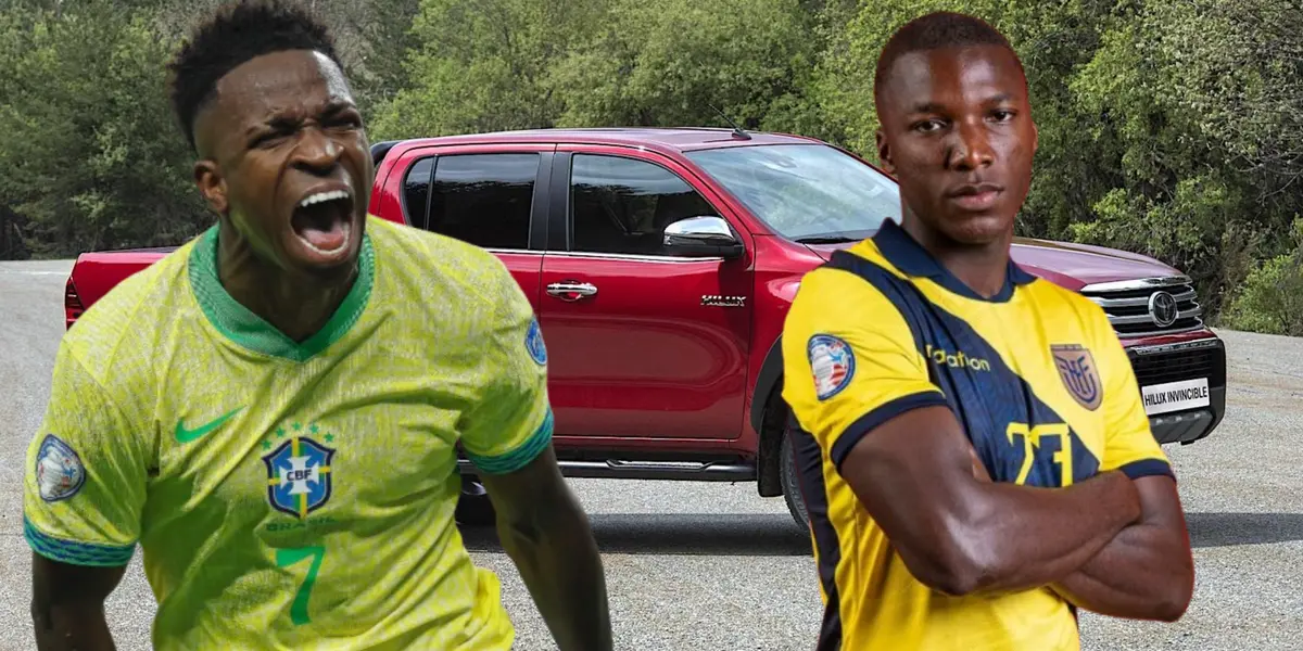 Vinícius Junior y Moisés Caicedo (Foto tomada de: Nova/Moisés Caicedo/Vinícius Júnior)